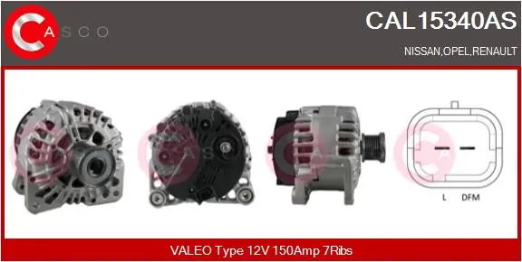 Alternator Brand New HQ CAL15340AS