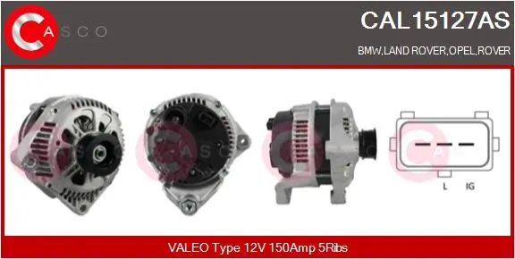 Alternator Brand New HQ CAL15127AS