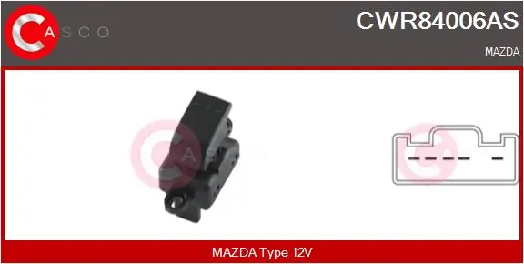 Switch, window regulator Brand New HQ CWR84006AS