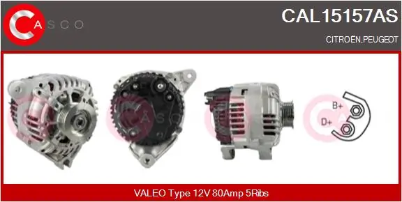 Alternator Brand New HQ CAL15157AS
