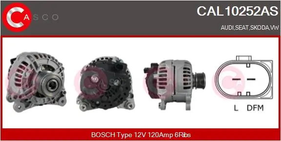 Alternator Brand New HQ CAL10252AS