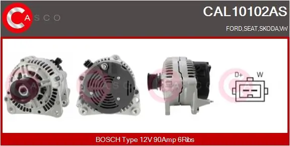 Alternator Brand New HQ CAL10102AS