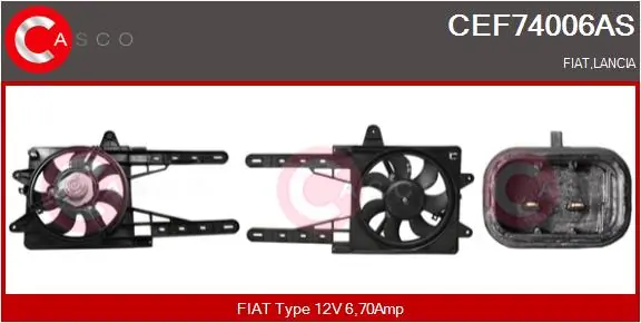 Electric Motor, radiator fan Brand New HQ CEF74006AS