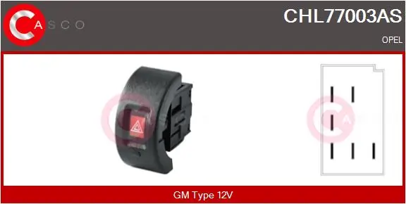 Hazard Warning Light Switch Brand New HQ CHL77003AS