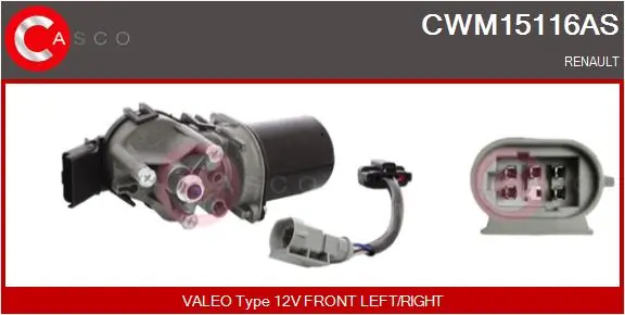 Wiper Motor Brand New HQ CWM15116AS