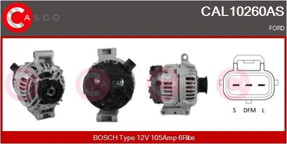 Alternator Brand New HQ CAL10260AS