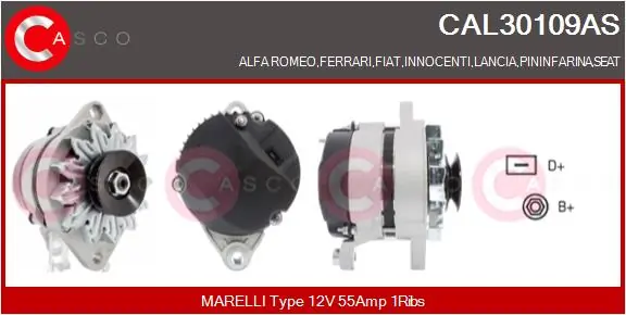 Alternator Brand New HQ CAL30109AS