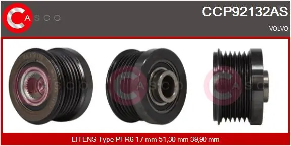 Belt Pulley, alternator Brand New HQ CCP92132AS