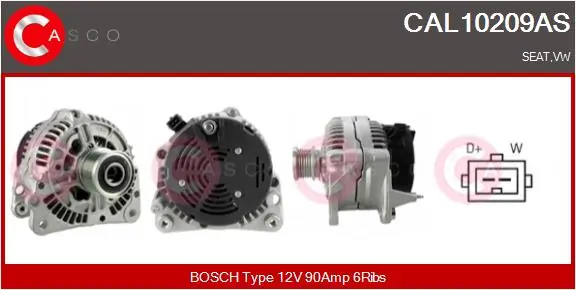 Alternator Brand New HQ CAL10209AS