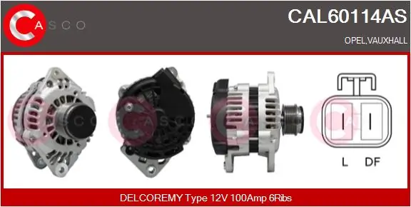 Alternator Brand New HQ CAL60114AS
