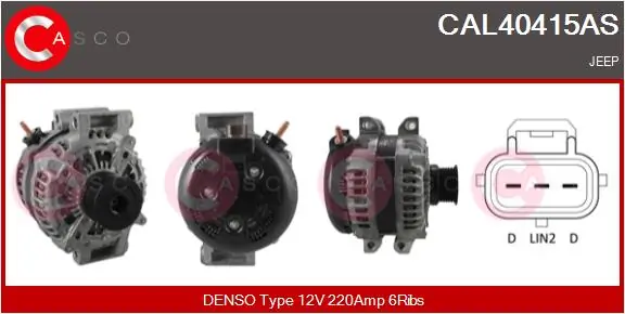 Alternator Brand New HQ CAL40415AS