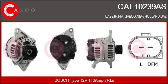 Alternator Brand New HQ CAL10239AS