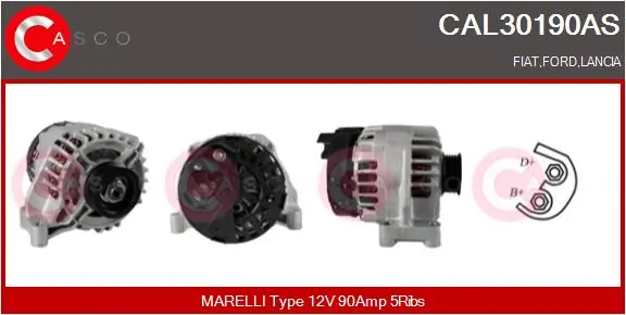 Alternator Brand New HQ CAL30190AS