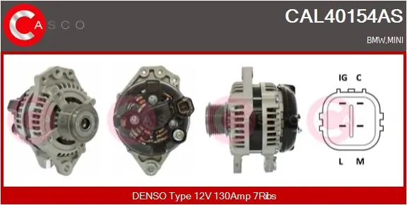 Alternator Brand New HQ CAL40154AS