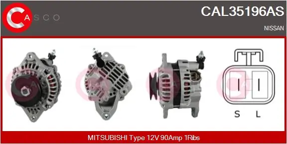 Alternator Brand New HQ CAL35196AS