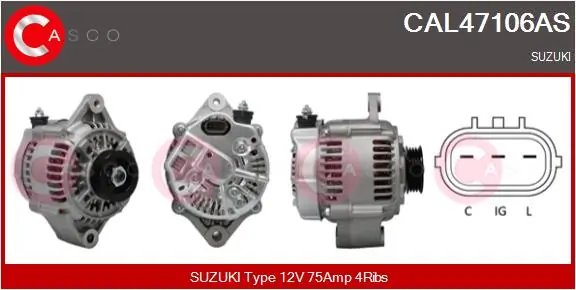 Alternator Brand New HQ CAL47106AS