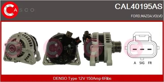 Alternator Brand New HQ CAL40195AS