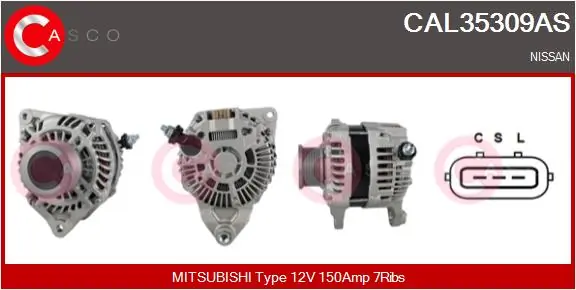 Alternator Brand New HQ CAL35309AS