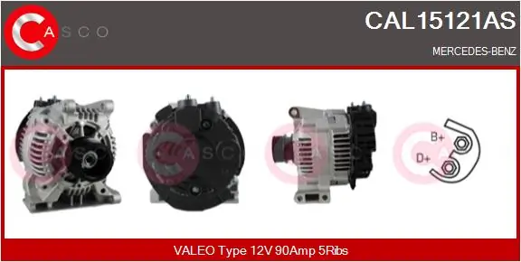 Alternator Brand New HQ CAL15121AS