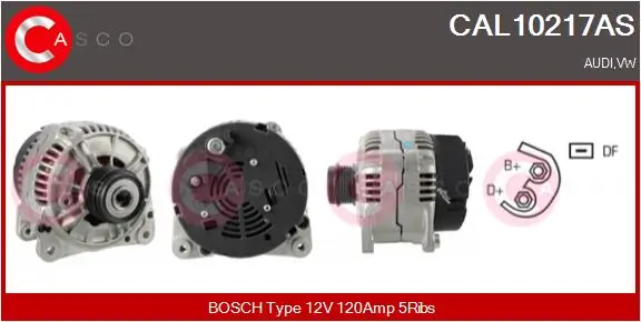 Alternator Brand New HQ CAL10217AS
