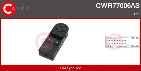Switch, window regulator Brand New HQ CWR77006AS