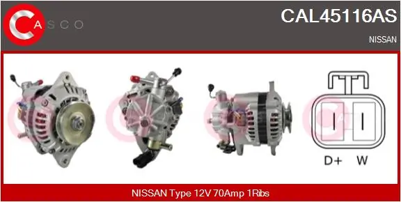 Alternator Brand New HQ CAL45116AS