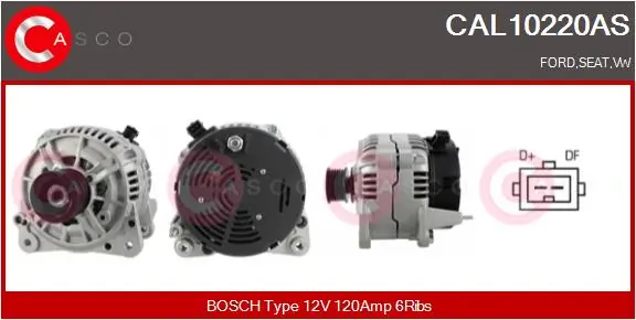 Alternator Brand New HQ CAL10220AS