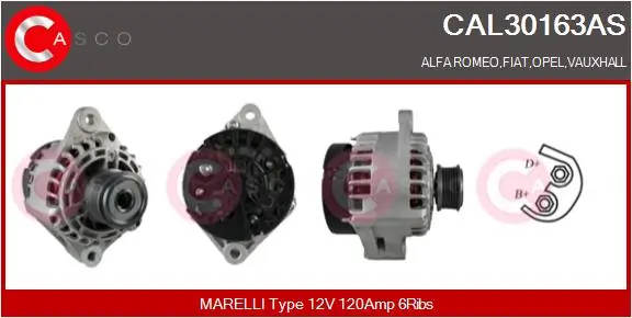 Alternator Brand New HQ CAL30163AS