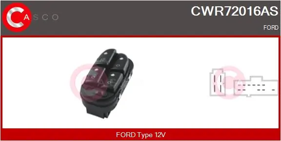 Switch, window regulator Brand New HQ CWR72016AS