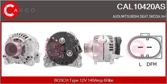 Alternator Brand New HQ CAL10420AS