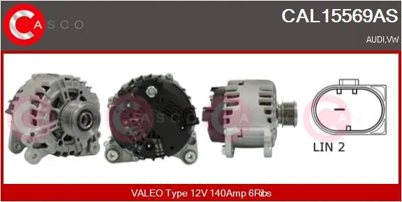 Alternator Brand New HQ CAL15569AS
