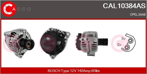 Alternator Brand New HQ CAL10384AS