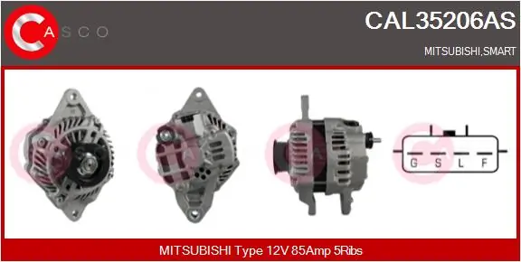 Alternator Brand New HQ CAL35206AS