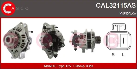 Alternator Brand New HQ CAL32115AS