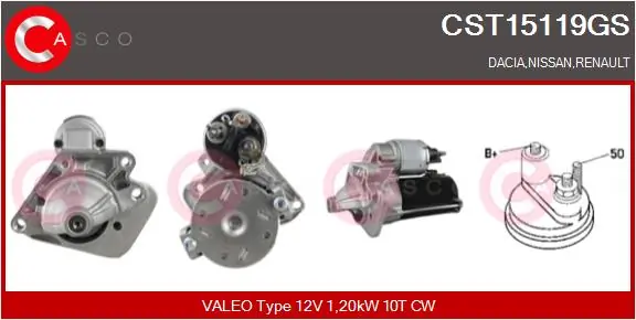 Starter Genuine CST15119GS