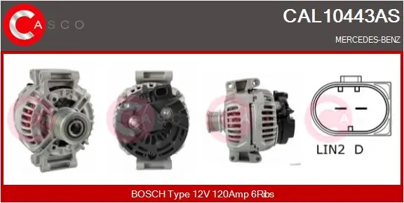 Alternator Brand New HQ CAL10443AS