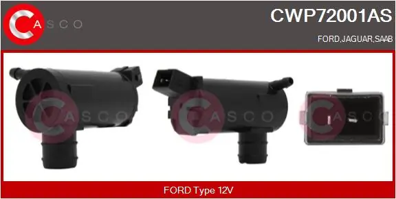 Washer Fluid Pump, window cleaning Brand New HQ CWP72001AS