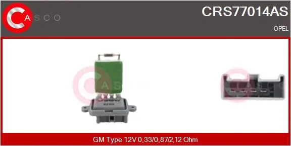 Resistor, interior blower Brand New HQ CRS77014AS