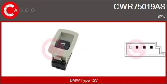 Switch, window regulator Brand New HQ CWR75019AS