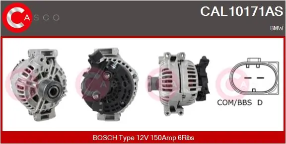 Alternator Brand New HQ CAL10171AS
