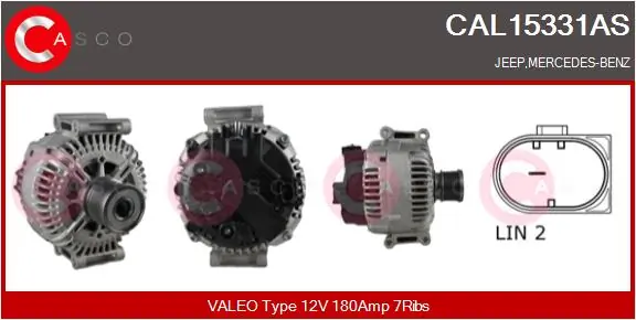 Alternator Brand New HQ CAL15331AS
