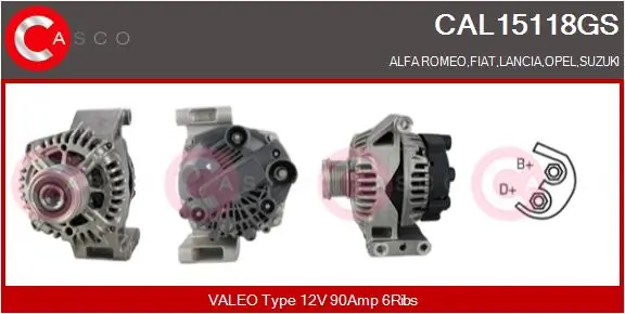 Alternator Genuine CAL15118GS