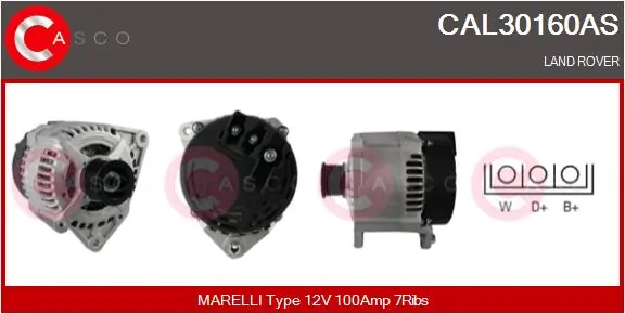 Alternator Brand New HQ CAL30160AS