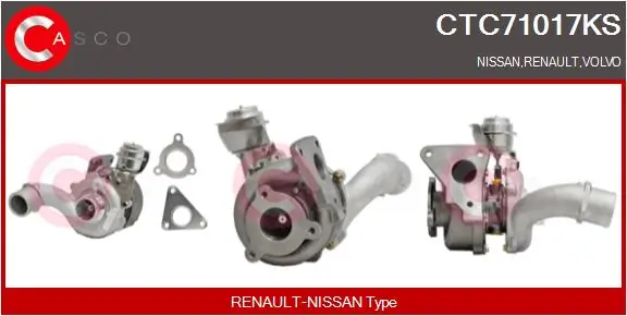 Charger, charging (supercharged/turbocharged) KAYOTAWA CTC71017KS