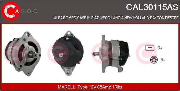 Alternator Brand New HQ CAL30115AS