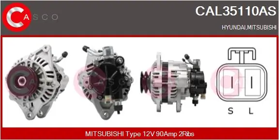 Alternator Brand New HQ CAL35110AS