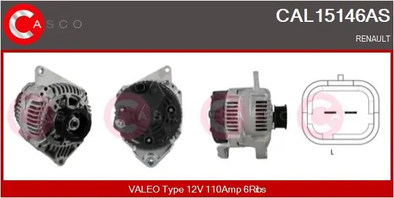 Alternator Brand New HQ CAL15146AS