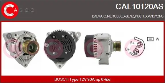 Alternator Brand New HQ CAL10120AS