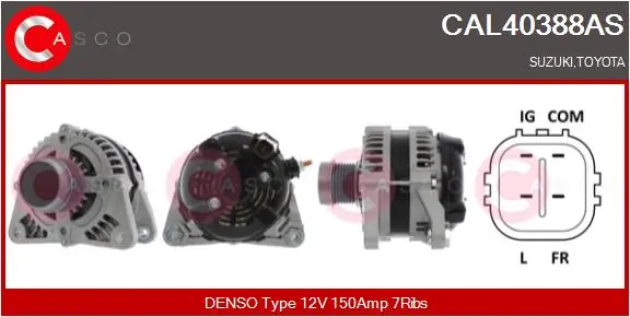 Alternator Brand New HQ CAL40388AS