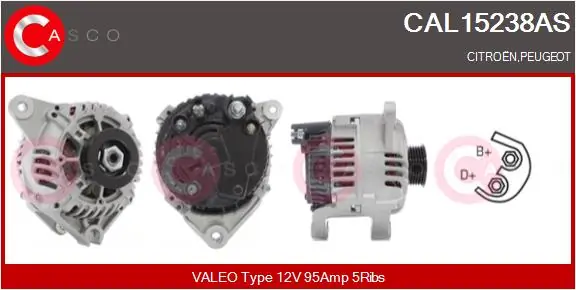 Alternator Brand New HQ CAL15238AS